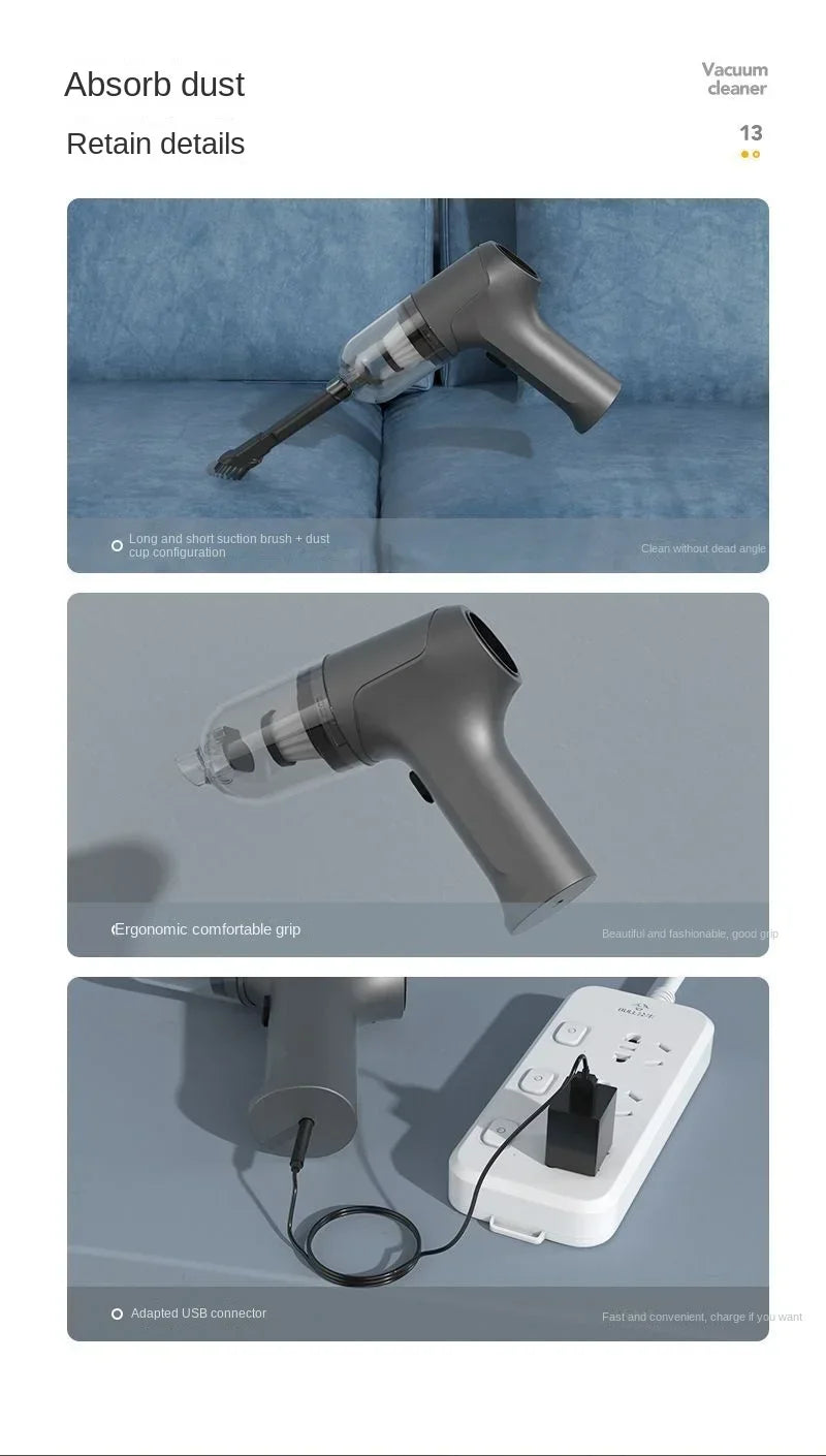 Mini Aspirateur Portable – Garde ta maison toujours propre sans effort !